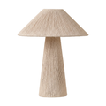 Juno jute table lamp on white background
