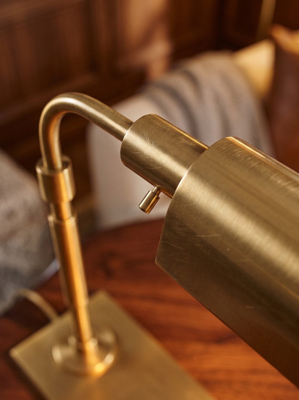 Kessler Burnished Brass Dimmable Pharmacy Style Table Lamp for Desks and Reading Nooks detail 2